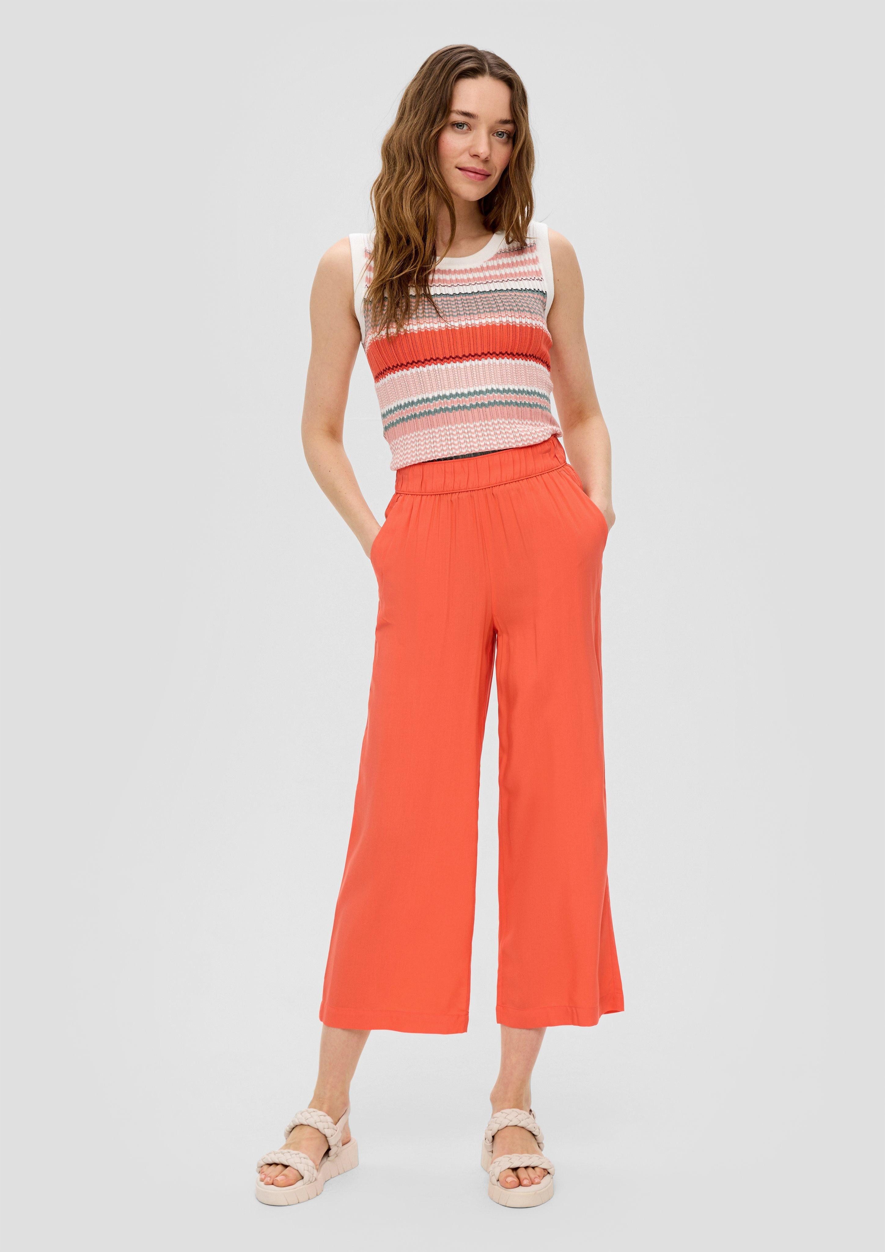 s.Oliver 7/8-Hose Relaxed: Culotte aus Viskose günstig online kaufen