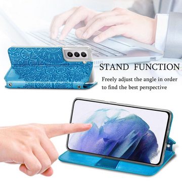 König Design Handyhülle Samsung Galaxy S21 Plus, Schutzhülle Schutztasche Case Cover Etuis Wallet Klapptasche Bookstyle