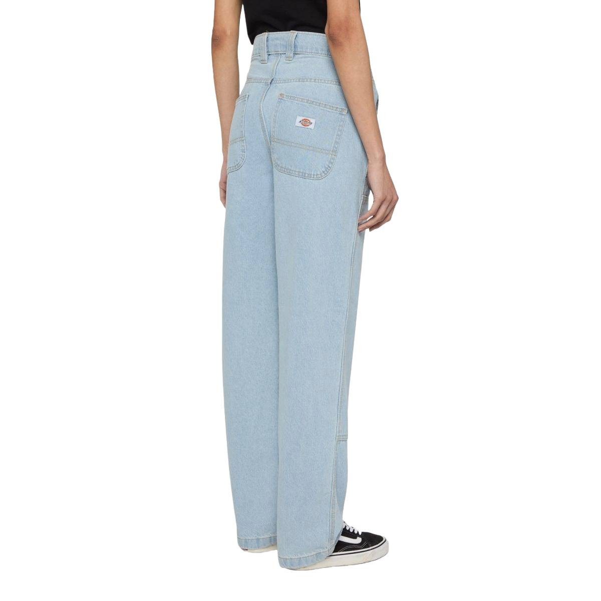 Dickies Straight-Jeans Jeans Dickies Utility Front Vintage 5 Pocket-Style, seitliche Cargo-Tasche, Double-Knee-Design