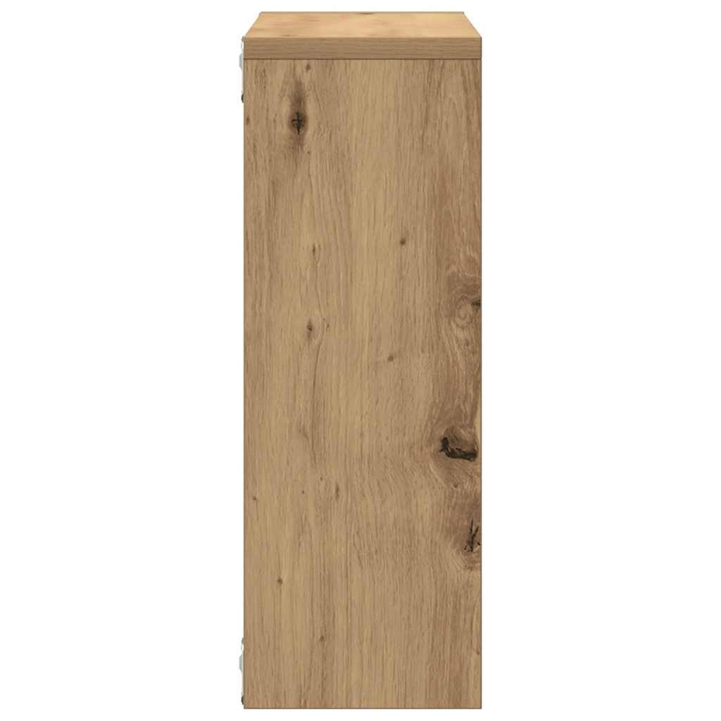 vidaXL Regal Wandregal Artisan-Eiche 45x16x45 cm Holzwerkstoff, 1-tlg. – Bild 5 von 5