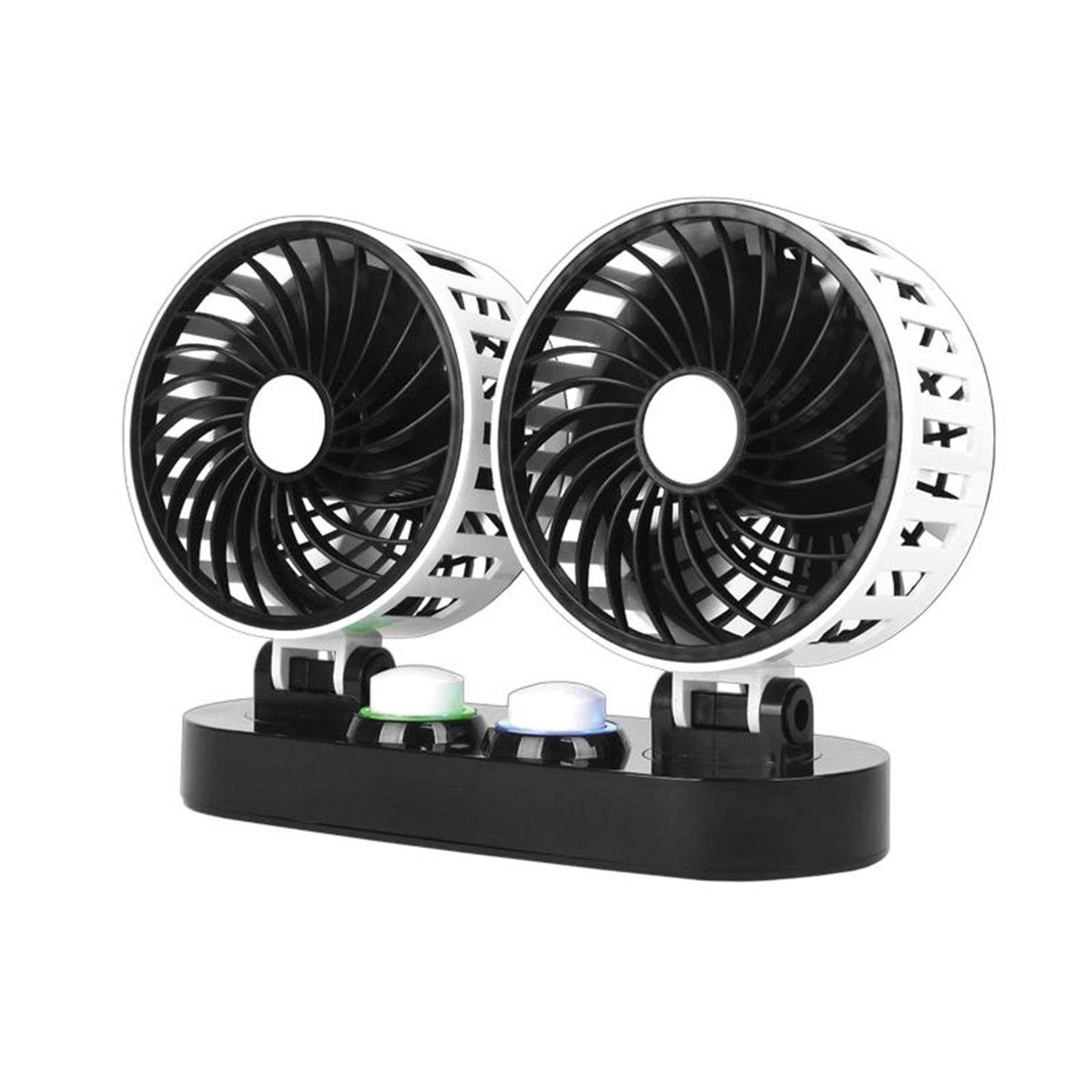 LTC Standventilator LXWTS5, 24V, Kabellänge: 2m, Durchmesser: 2 x 12 cm (2x5), Höhe: 16,5 cm
