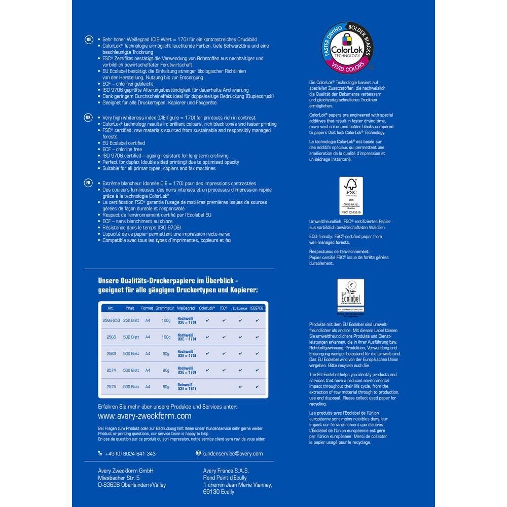 Avery Zweckform Papierschredder »Avery Zweckform Drucker- und Kopierpapier,  A4,« online kaufen | OTTO