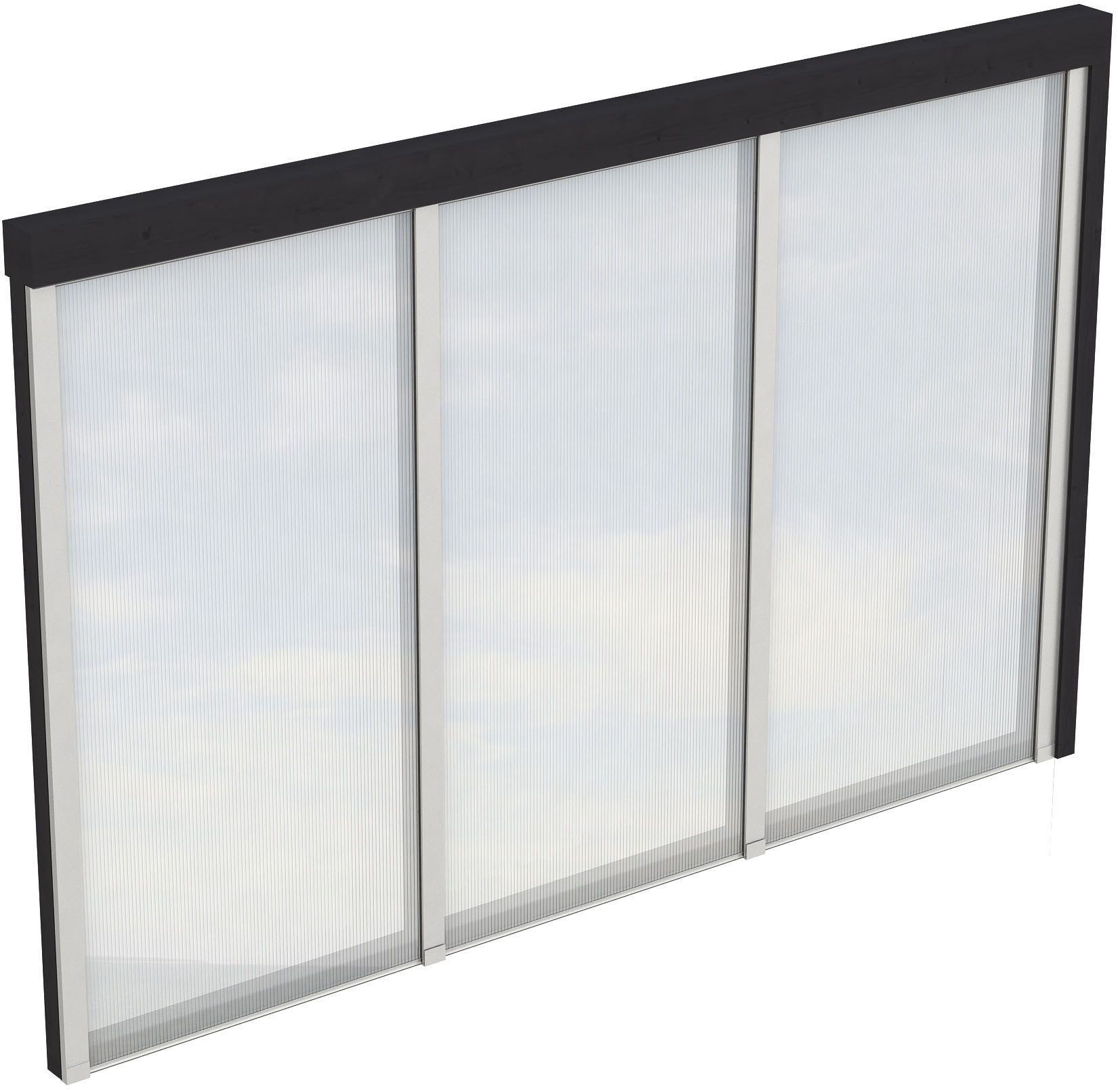 Skanholz Carport-Seitenwand, BxH:305x200 cm, m. Polycarbonat, Wandanbau
