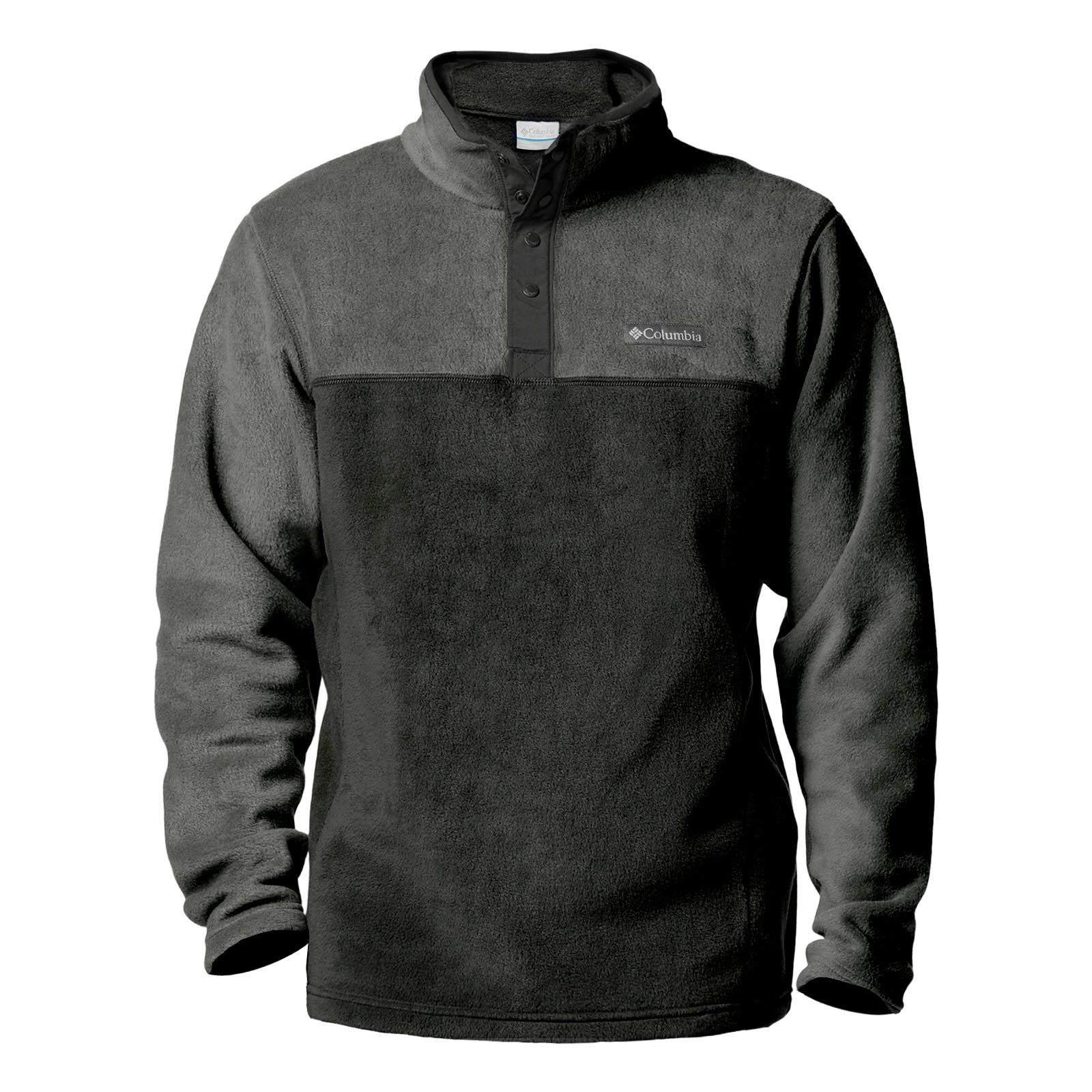 Columbia Fleecepullover Steens Mountain™ Half Snap II mit Knopfleiste und Logo-Patch