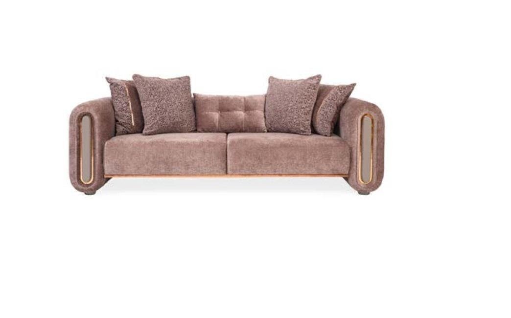 Beige Möbel Sofa Dreisitzer Sofa JVmoebel Couchen Couch Einrichtung