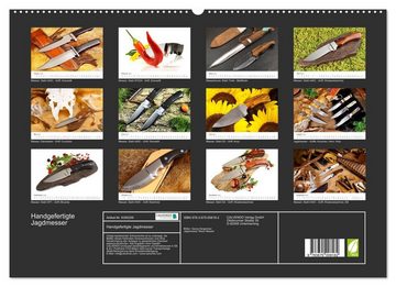 CALVENDO Wandkalender Handgefertigte Jagdmesser (Premium, hochwertiger DIN A2 Wandkalender 2023, Kunstdruck in Hochglanz)