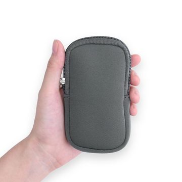 kwmobile Backcover Tasche für Garmin Edge 1030 / 1030 Plus / 1000, Fahrrad GPS Neopren Hülle - Schutzcover Navi in Grau