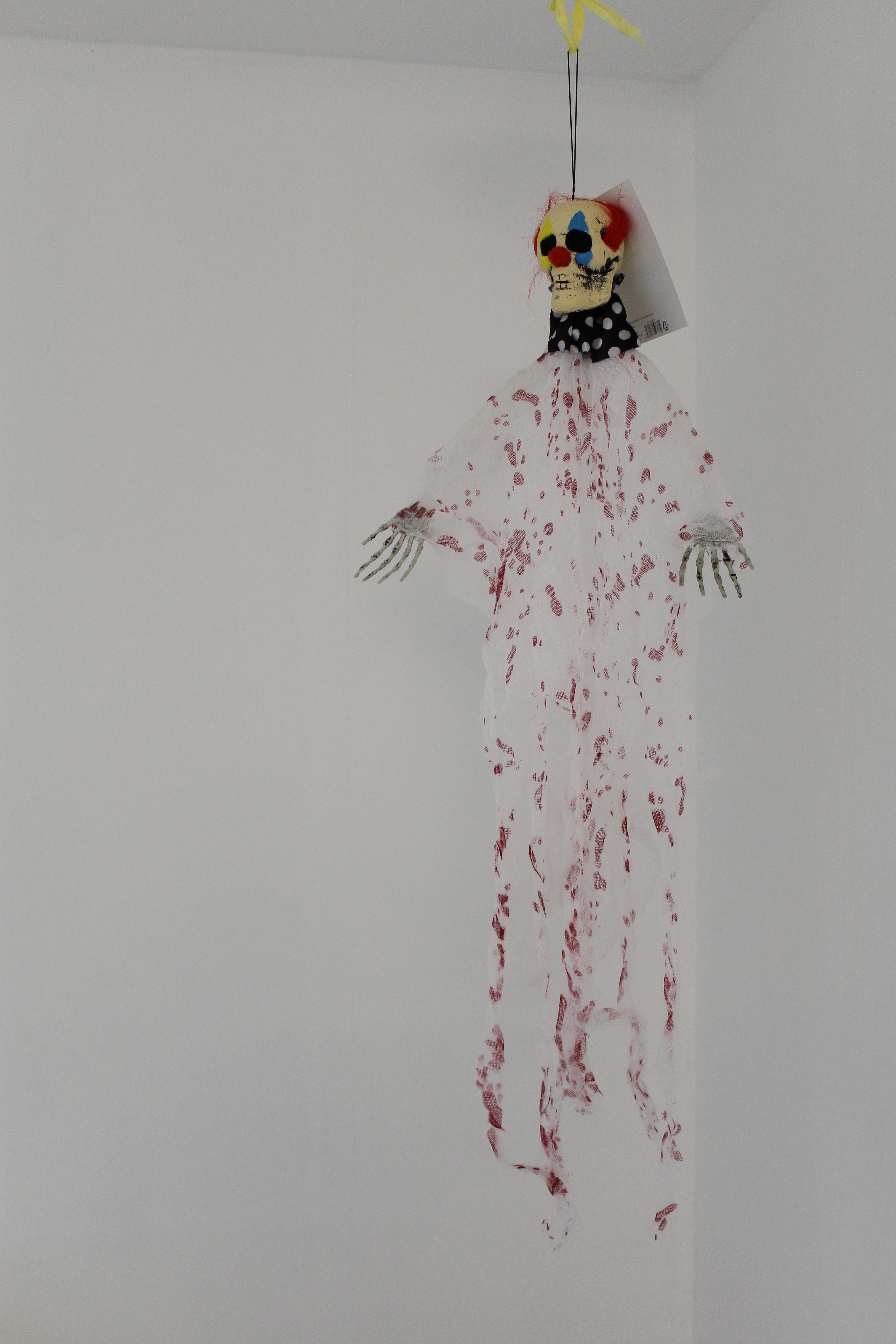 CEPEWA Dekofigur Halloween Dekoration Hänger "Böser Clown" ca 80 x 65 cm günstig online kaufen