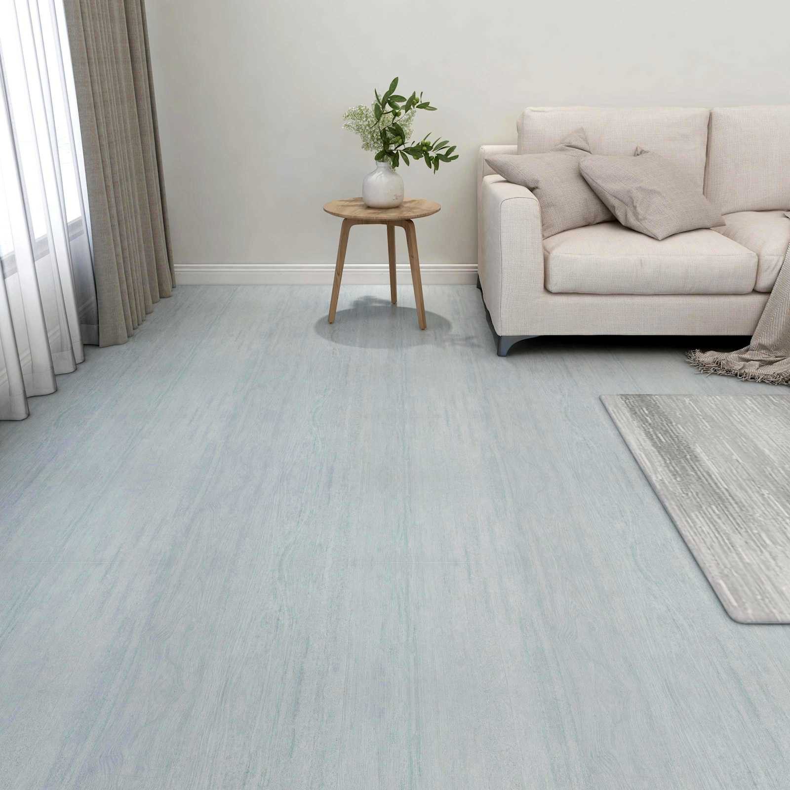 vidaXL Vinyllaminat 5,11 mÂ² Selbstklebende Bodenplanken 55er Set Grün 5,11 m² VinylPVC
