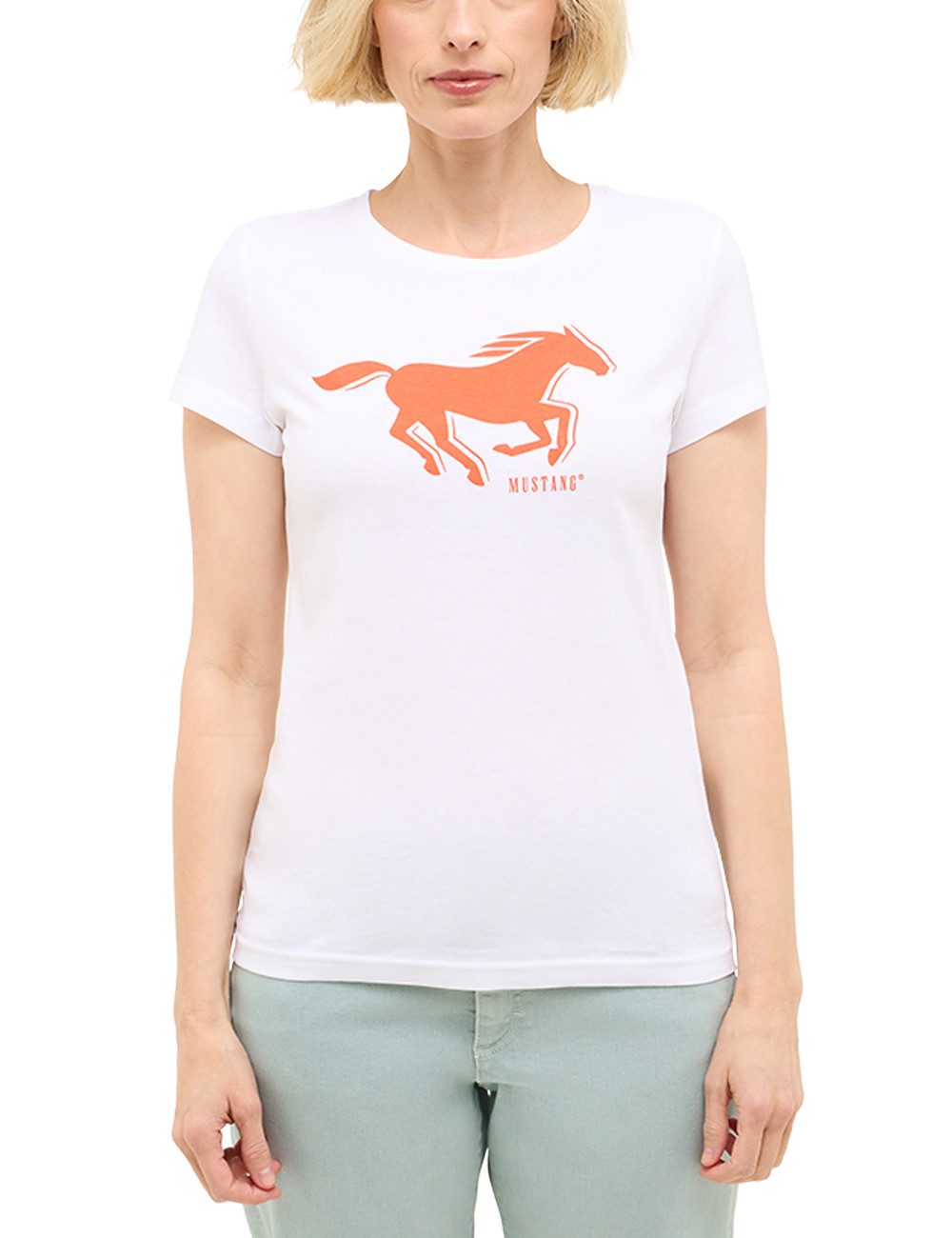 MUSTANG Kurzarmshirt Damen Style Loa günstig online kaufen