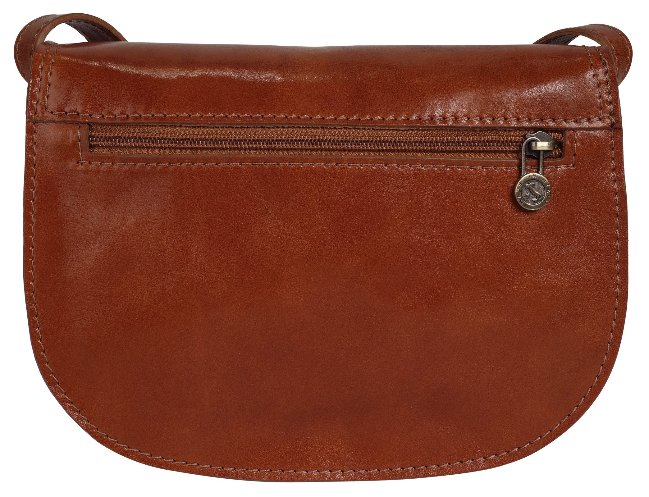 Piké Umhängetasche, echt Leder, Made in Italy