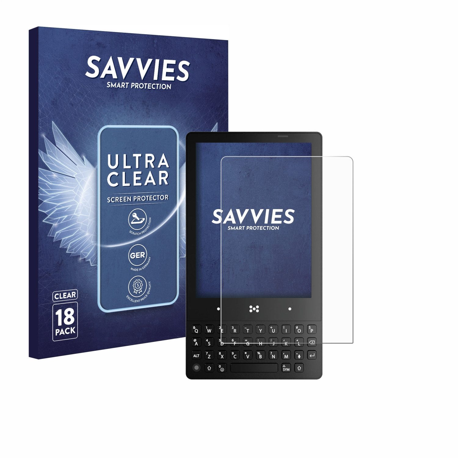 Savvies Displayschutzfolie Schutzfolie für The Minimal Company minimal phone, 18 Stück, Displayschutz Schutz Folie Klar Transparent