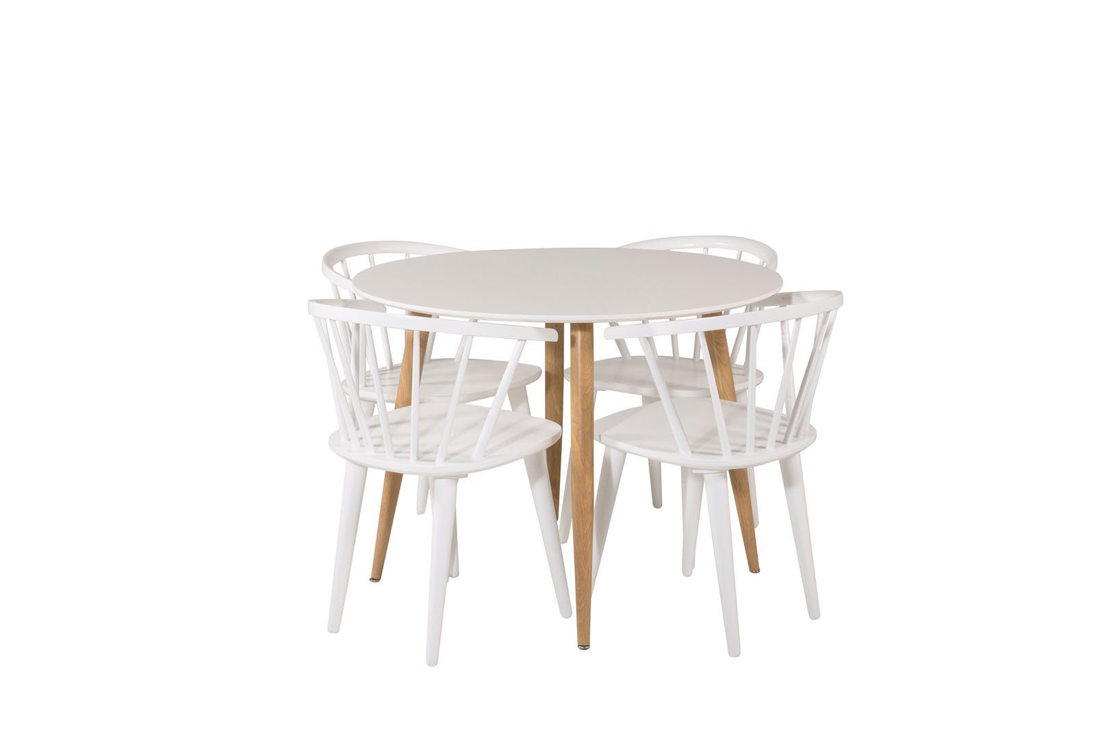 ebuy24 Essgruppe PlazaWHOAK100 Essgruppe Esstisch weiß und 4 Buller, (5-tlg). Reduzierter Preis € 809,95. Unverbindliche Preisempfehlung € 1.079,95