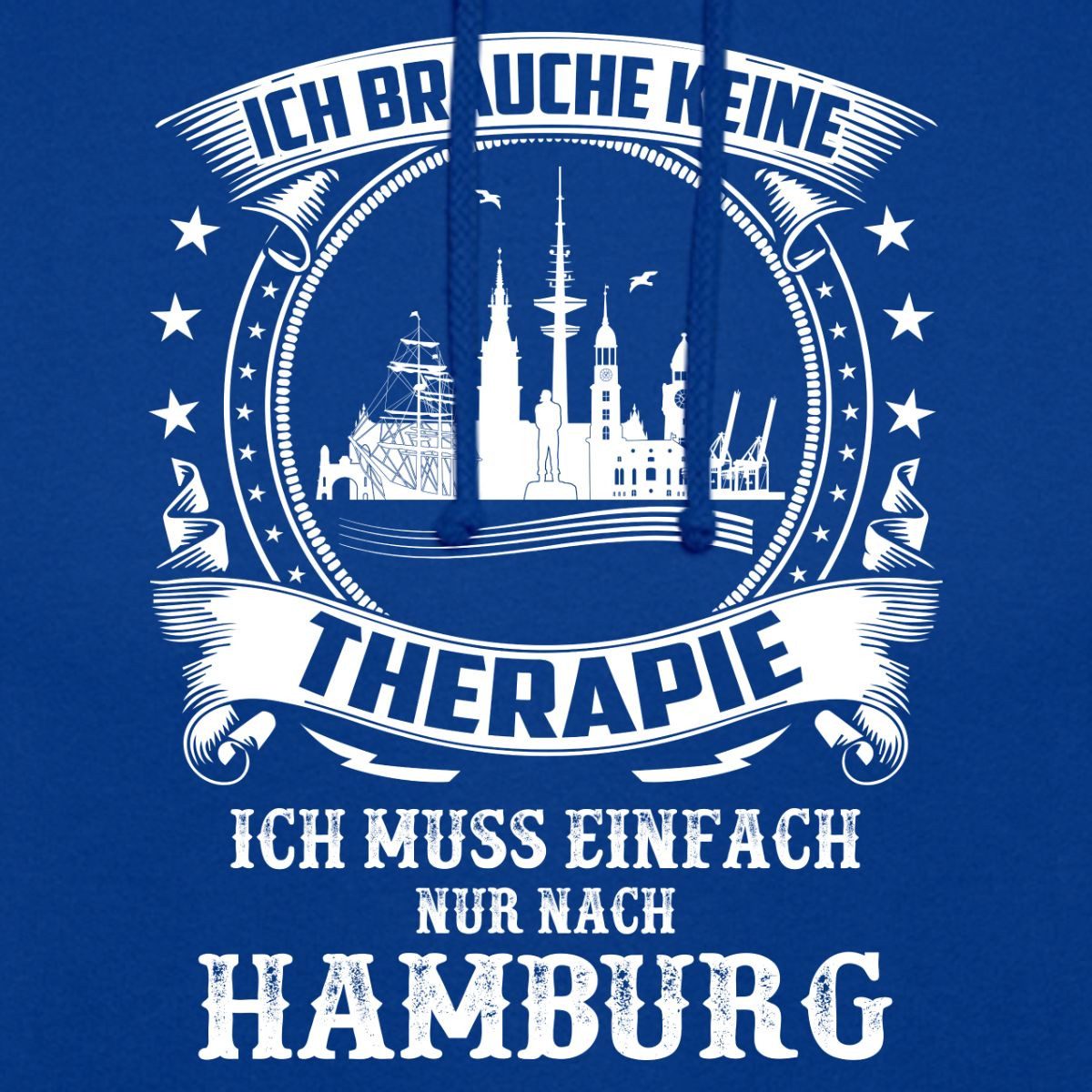 Spreadshirt Hoodie Keine Therapie Ich Muss Nach Hamburg Unisex Hoodie (1-tlg)