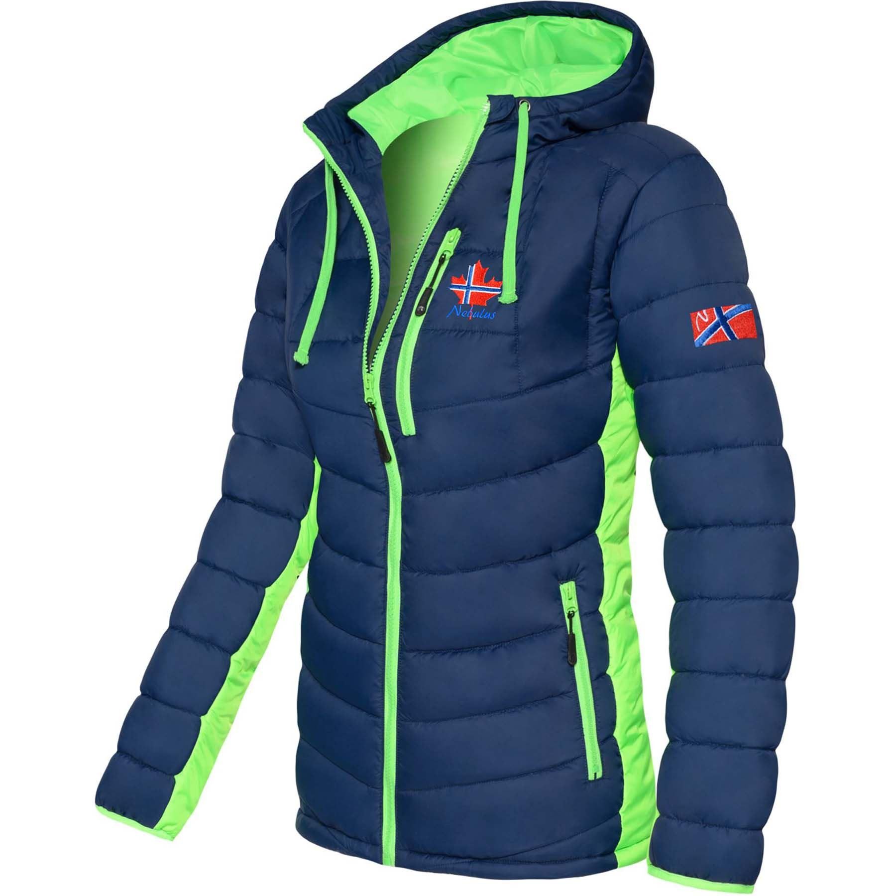 Nebulus Winterjacke MERIK, P4805 - Damen, navy-lime, M/38