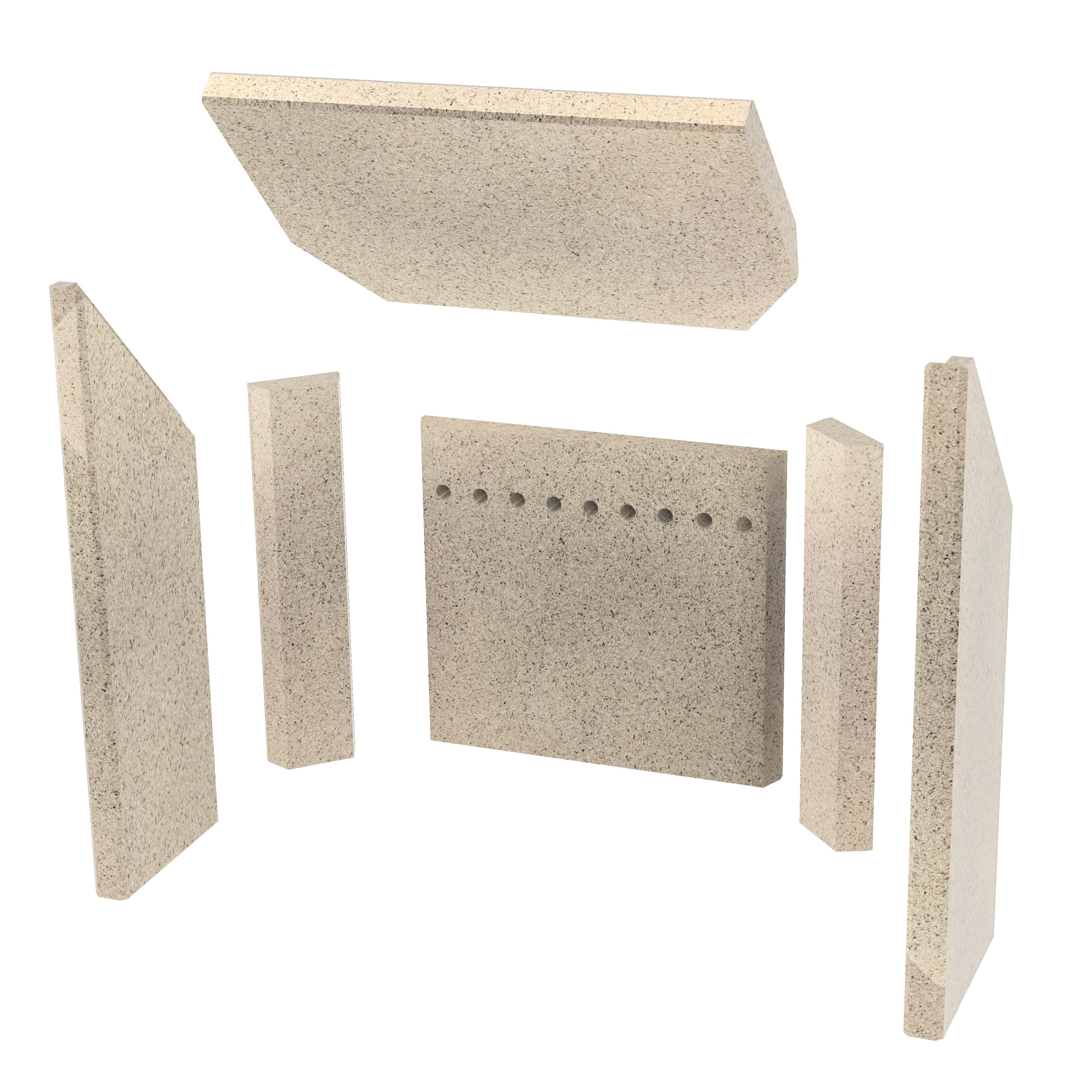 H&M Germany Kaminofen-Erweiterungssegmet Auskleidung Fireplace Paris / Prag