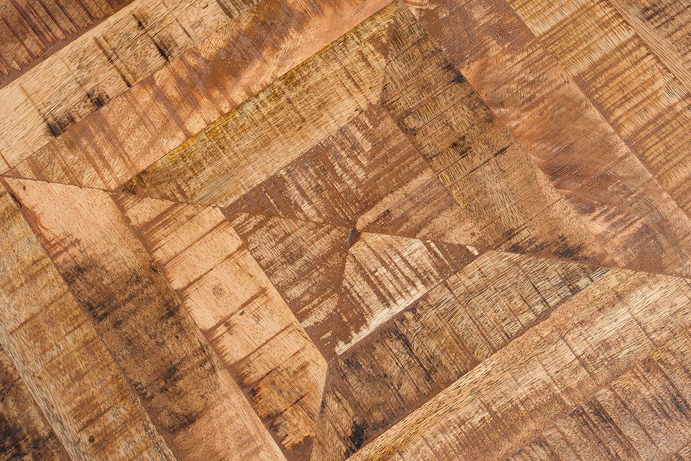 Massivholz · INFINITY 100cm · Wohnzimmer HOME natur, Industrial · Couchtisch riess-ambiente eckig · Metall