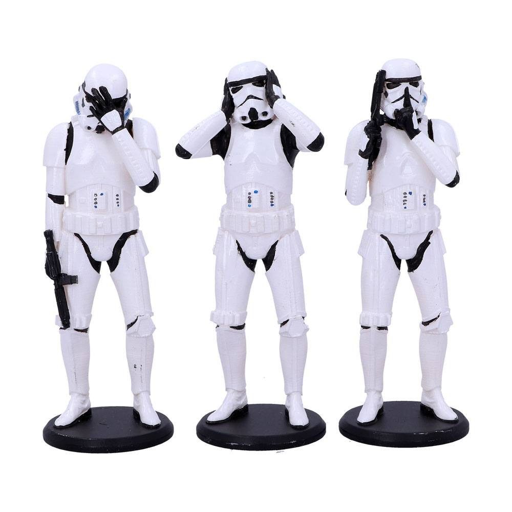 Nemesis Now Merchandise-Figur Original Stormtrooper Figuren 3er-Pack Three Wise Stormtroopers 14 cm