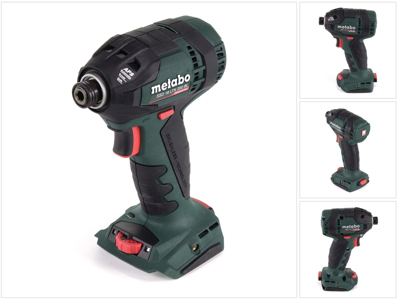 metabo Akku-Schlagschrauber SSD 18 LTX 200 BL Akku Ударный гайковерт 18V 200Nm 1/4" Brushless Solo