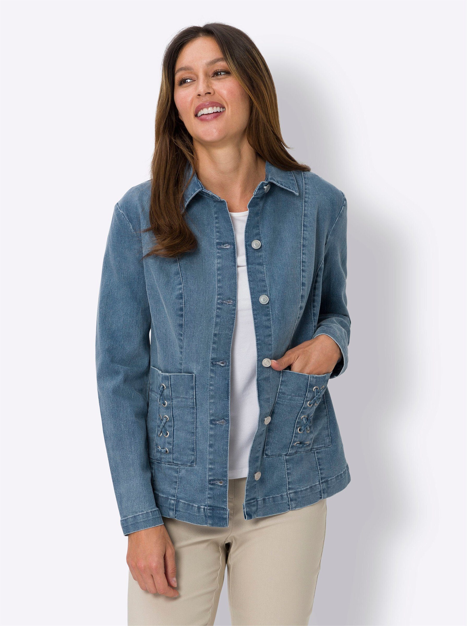 Sieh an! Allwetterjacke Jeansjacke günstig online kaufen