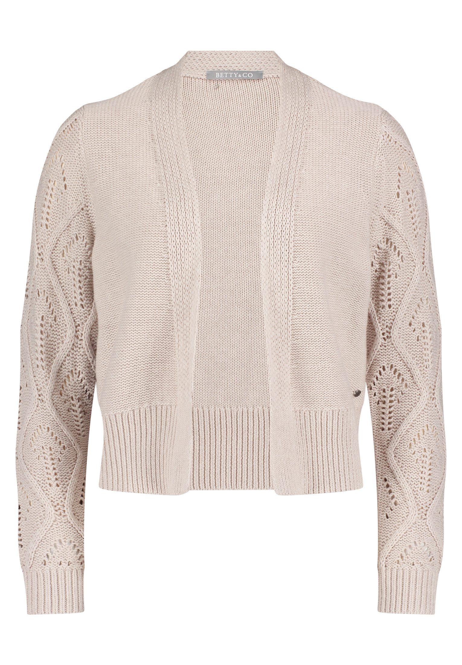 Betty&Co Strickjacke "Damen Grobstrickjacke ohne Verschluss" 1 tlg. Rippbün günstig online kaufen