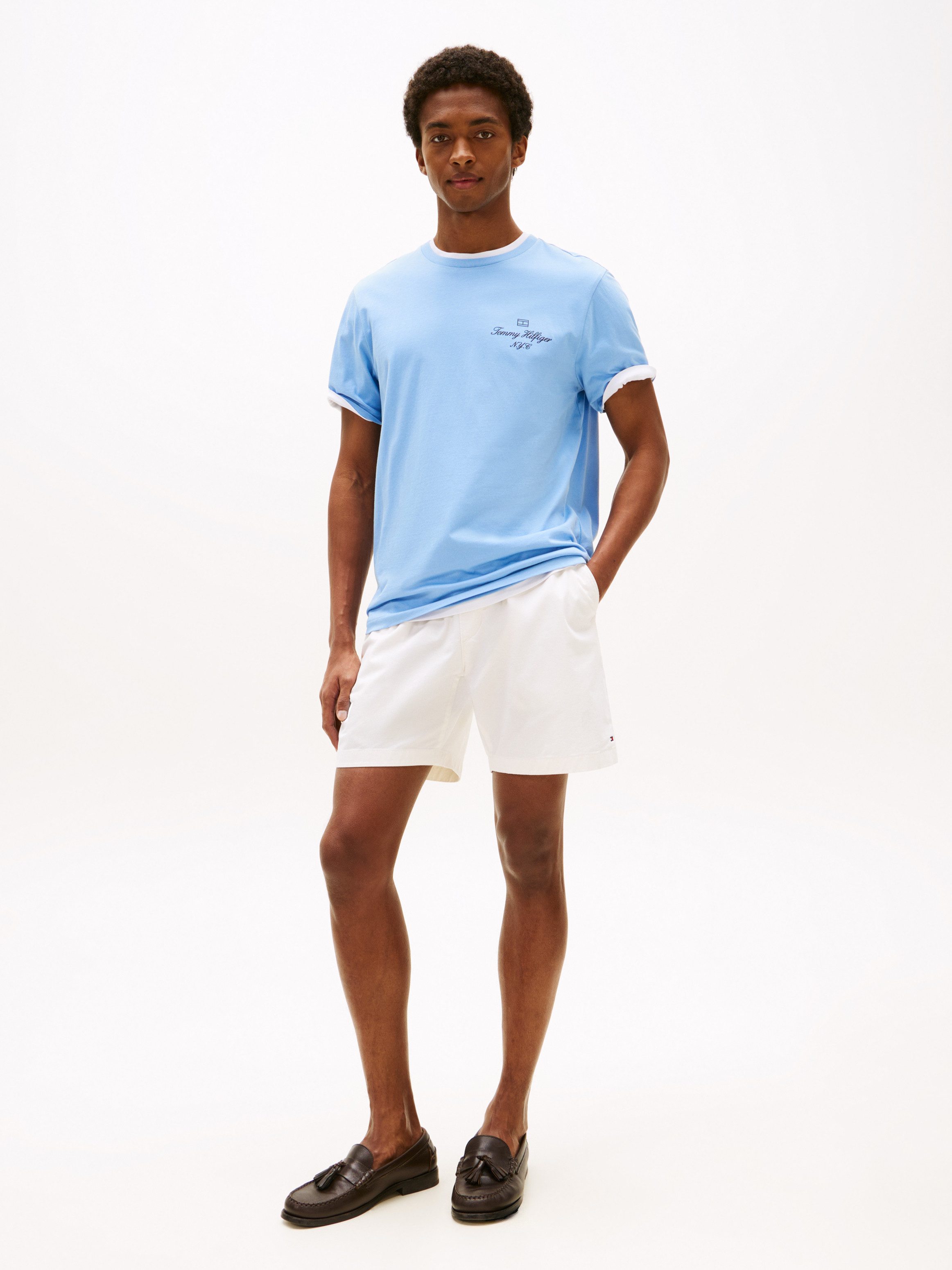 Tommy Hilfiger T-Shirt OUTLINE FLAG SCRIPT TEE günstig online kaufen