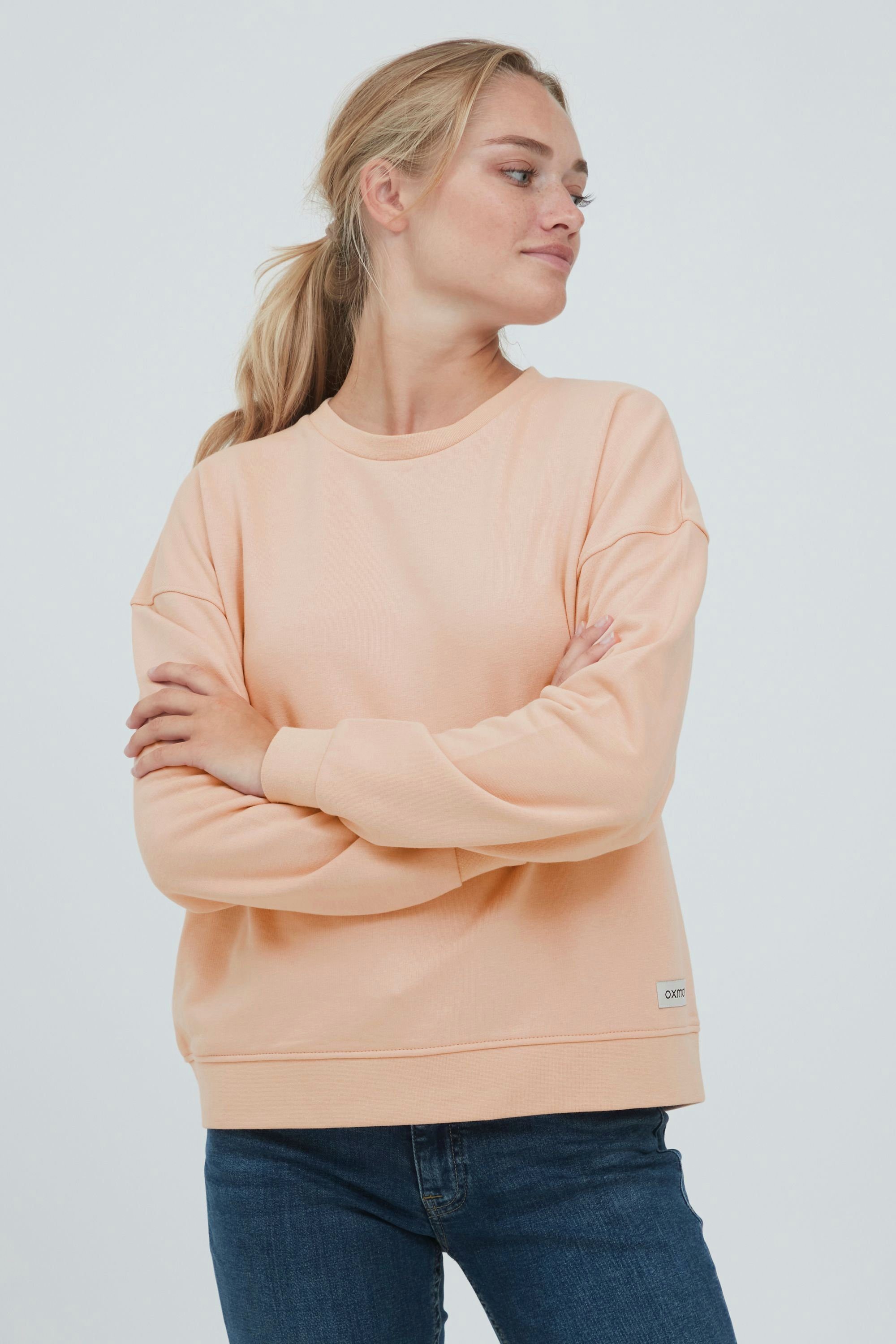 OXMO Sweatshirt OXGrynet Sweatpullover mit Rundhalsausschnitt