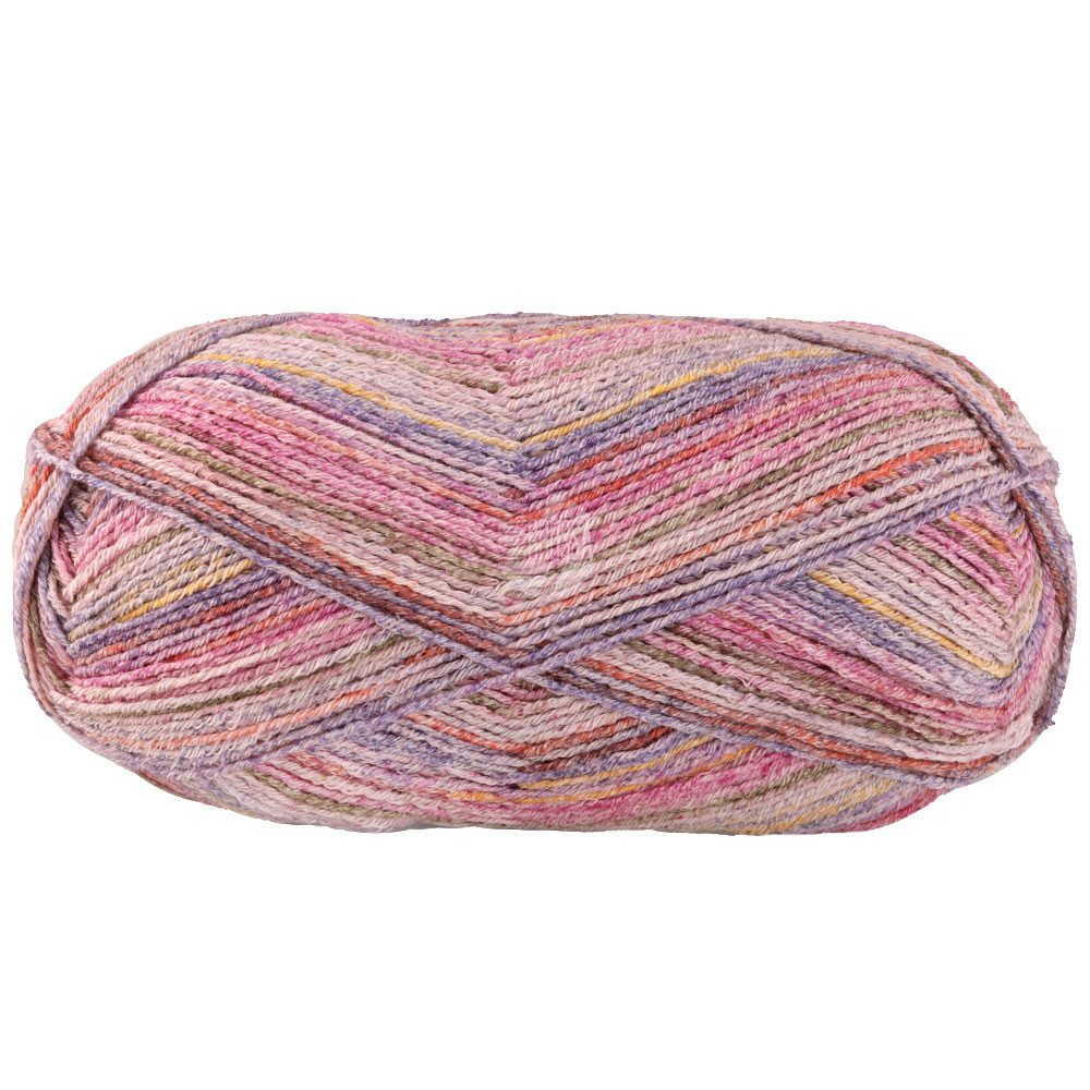 LANA GROSSA MEILENWEIT 100 g Cotone Vegano Mango Häkelwolle, 420 m (weiche und vegane 4-fach Sockenwolle), 100 g