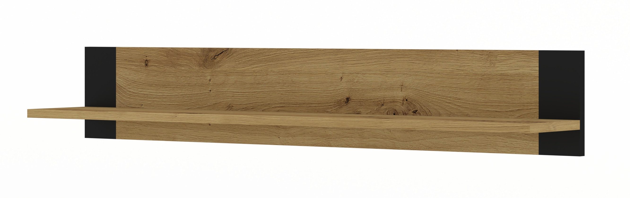 Raumhirsch Furniture Hängeregal Hängeregal, Wandboard, Regal mit Stauraum, Maße: 125 x 20 x 20 (H) cm, Einfache Montage, ABS-Kanten, Stabile Konstruktion