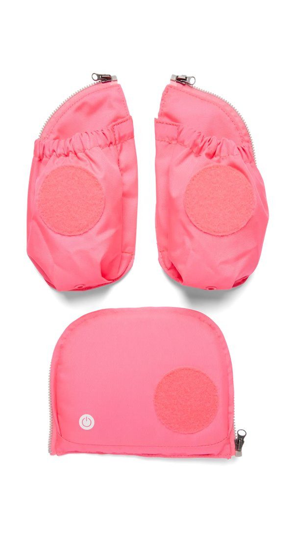 ergobag Schulranzen Fluo LED Seitentaschen Set, reflektierend