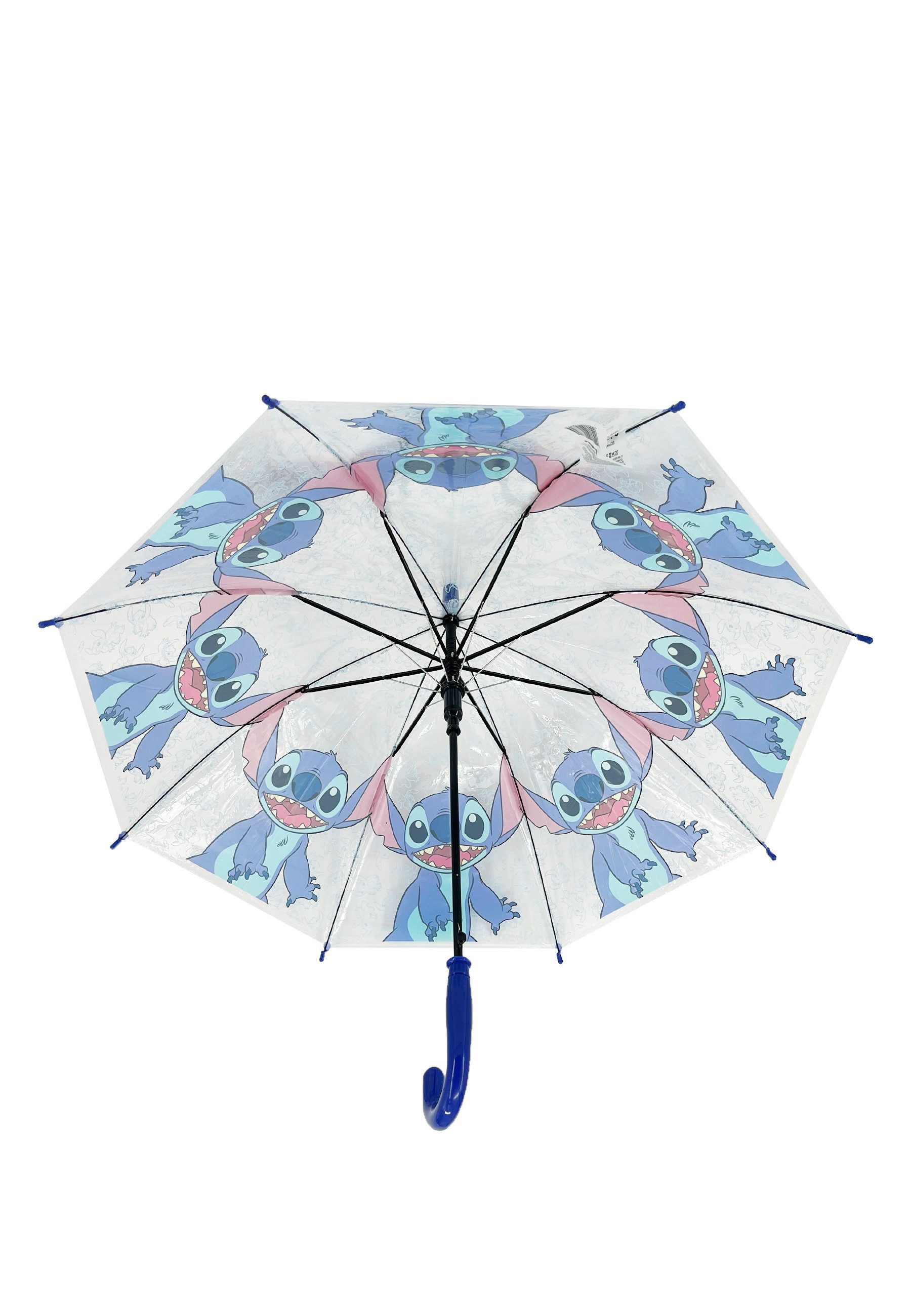 Stitch Stockregenschirm Kinder Automatik-Regenschirm blau manuell 68 cm leicht stabil, windfest