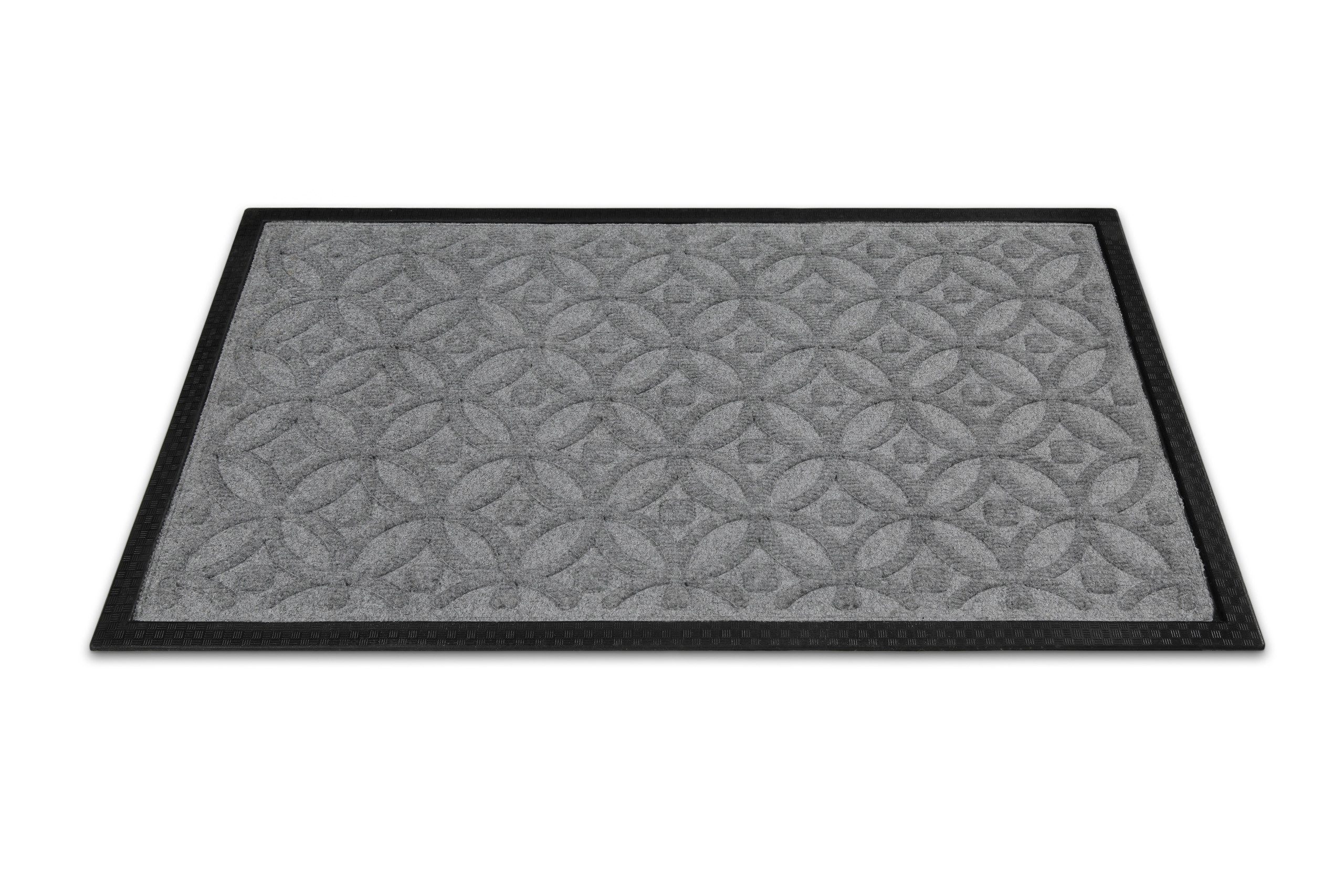 Wecon home Fußmatte Midnight Mosaic, rechteckig, Höhe: 4 mm, pflegeleicht, rutschfest, Ornamente, Innen & Außen, Schmutzfangmatte