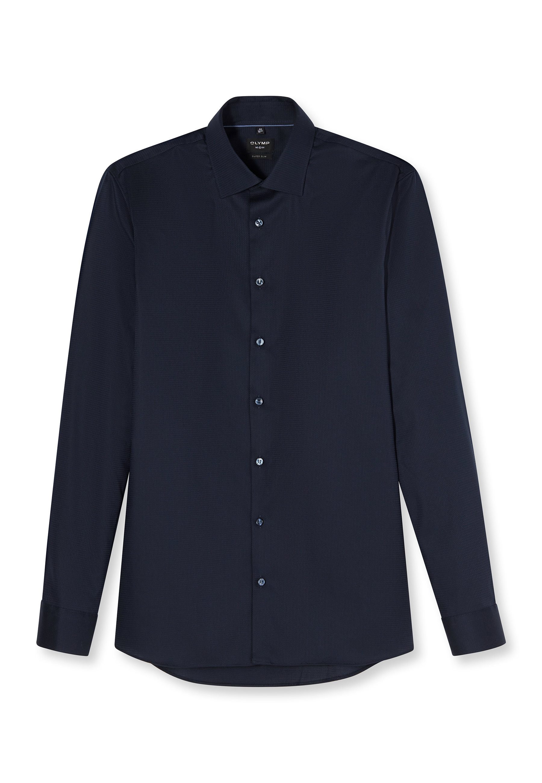 Businesshemd OLYMP No. Six, super slim, Kent mit extra langem Arm