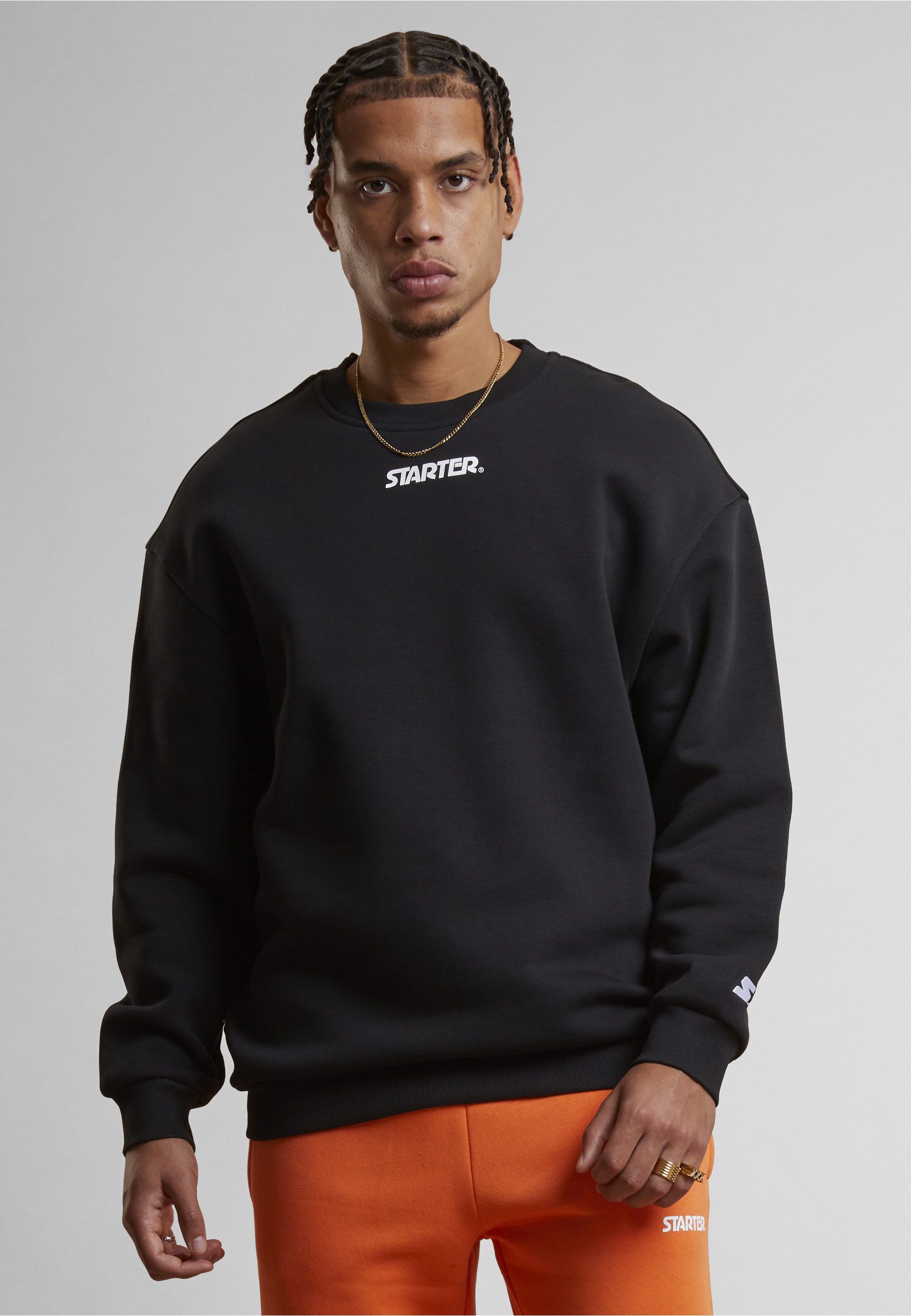 Starter Black Label Rundhalspullover Starter Black Label Starter Small Logo Essential Crew (1-tlg)
