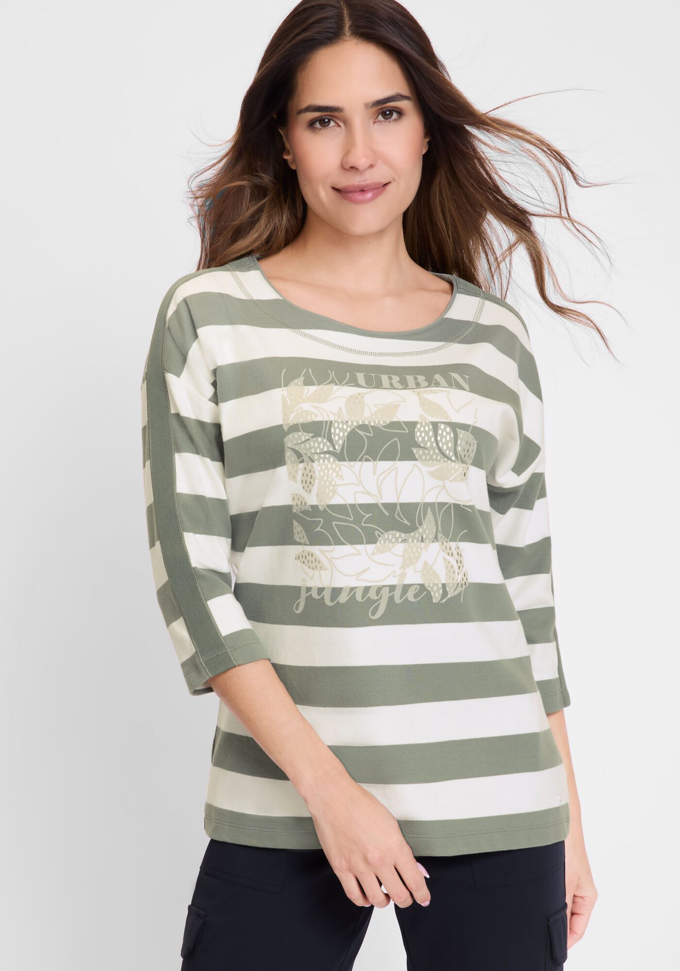 Olsen Sweatshirt (1-tlg) aus reiner Baumwolle günstig online kaufen