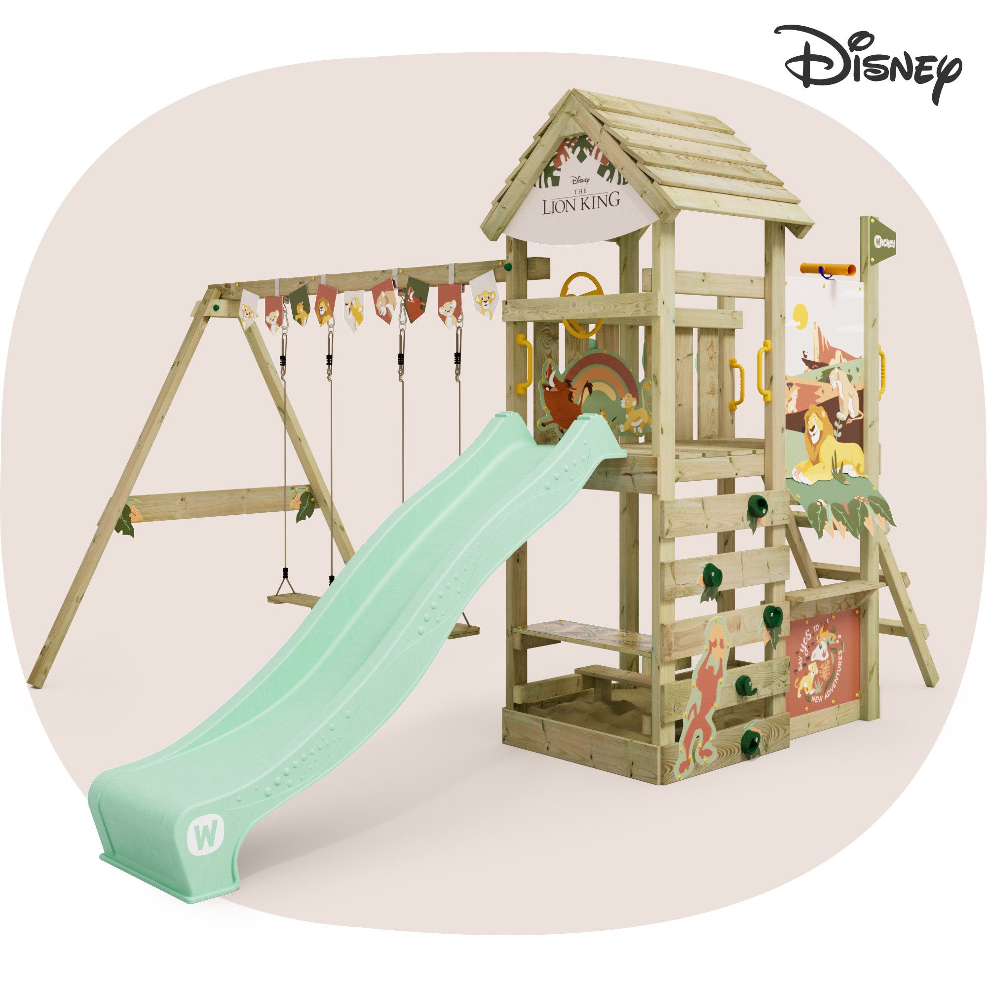Wickey Spielturm Disney Adventure – Magisches Klettergerüst in verschiedenen Motiven, Perfekt für kleine Abenteurer – 10 Jahre Garantie*