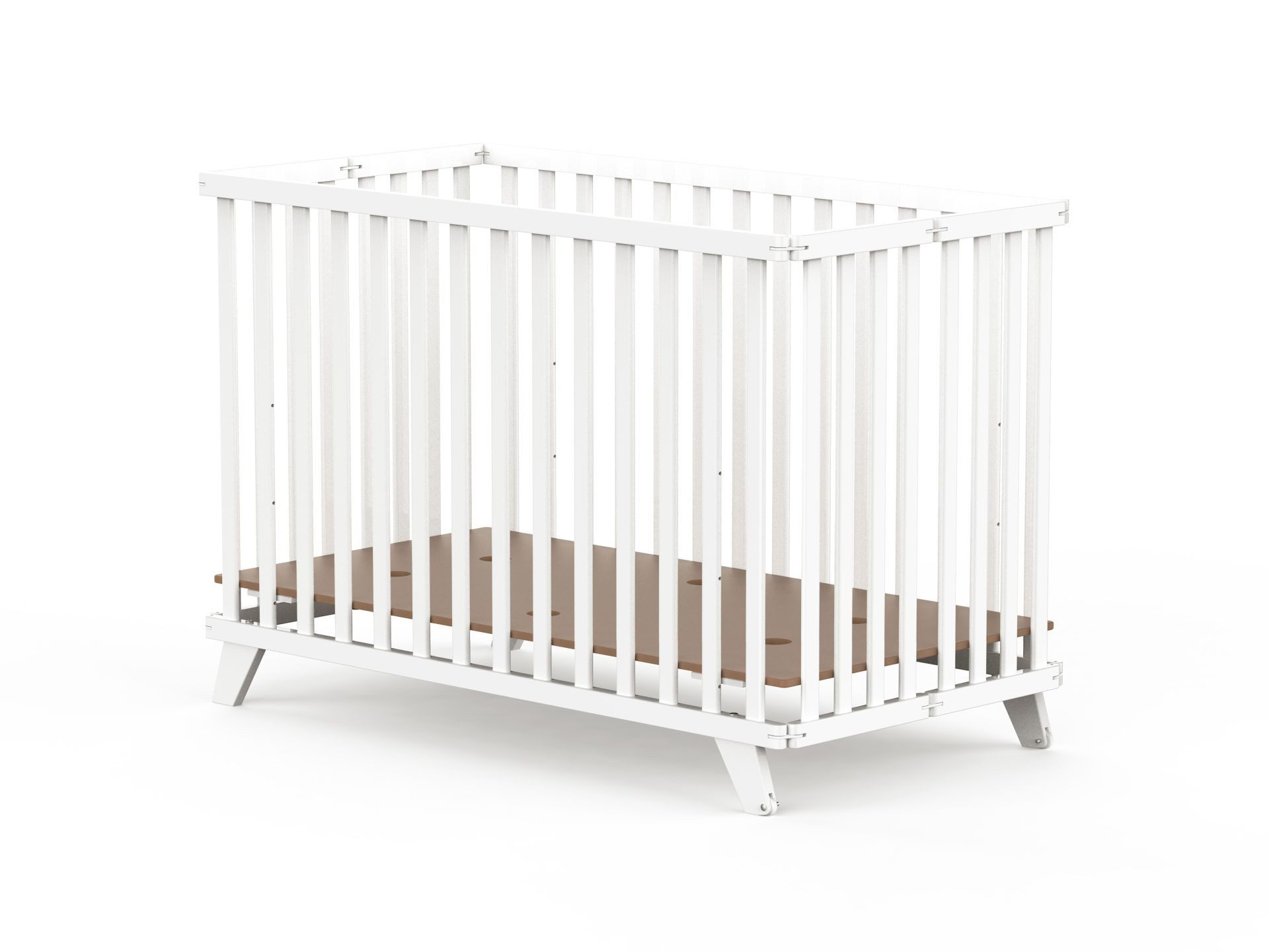 Geuther Kinderbett Kinderklappbett „Mayla“ – klappbar & mobil – 60 × 120 cm, Klappbar