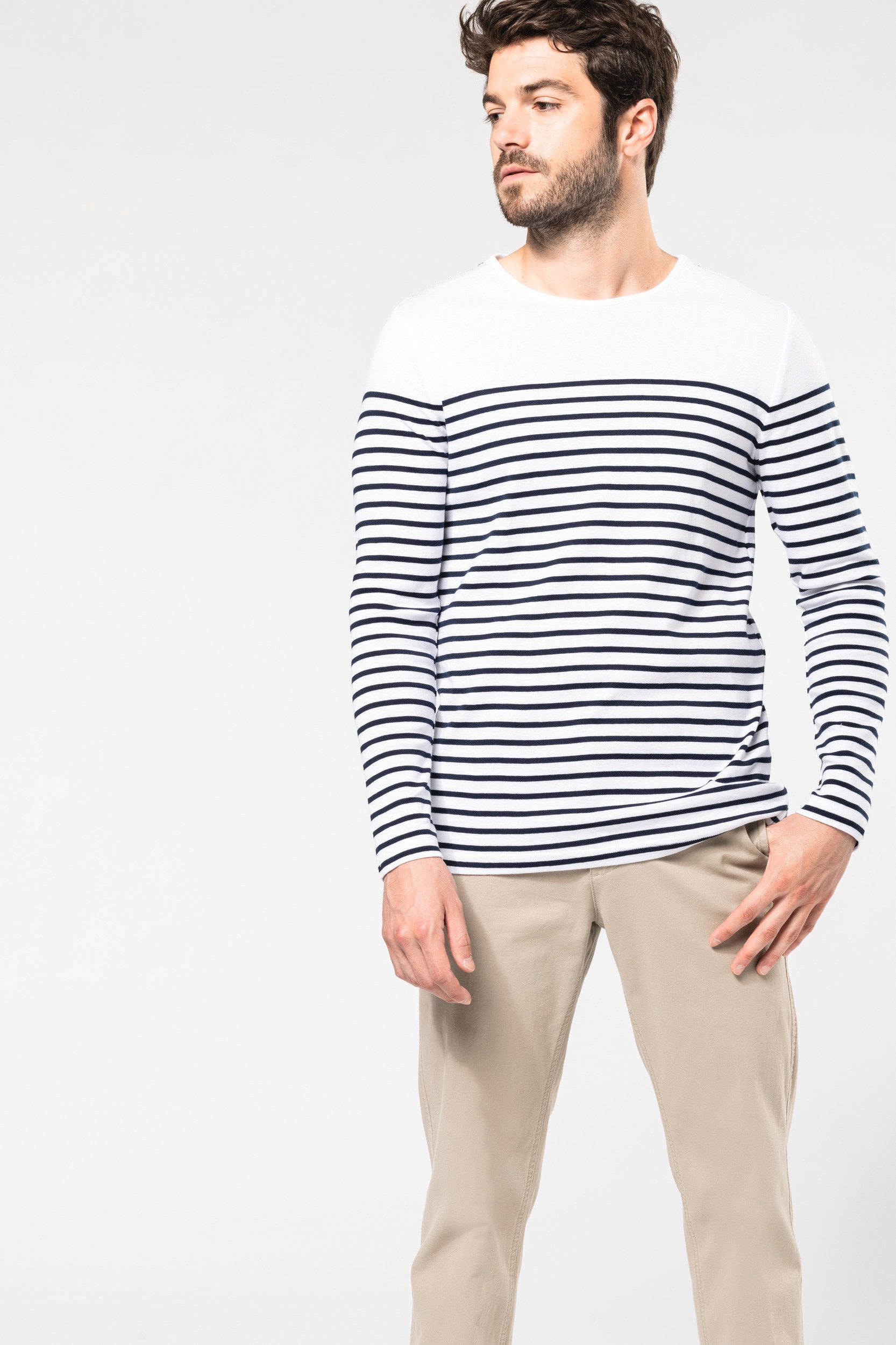 T-Shirt & Langarmshirt Herren-Marineshirt Langarm