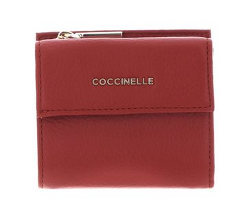 COCCINELLE Geldbörse Metallic Soft, aus echtem Rindsleder