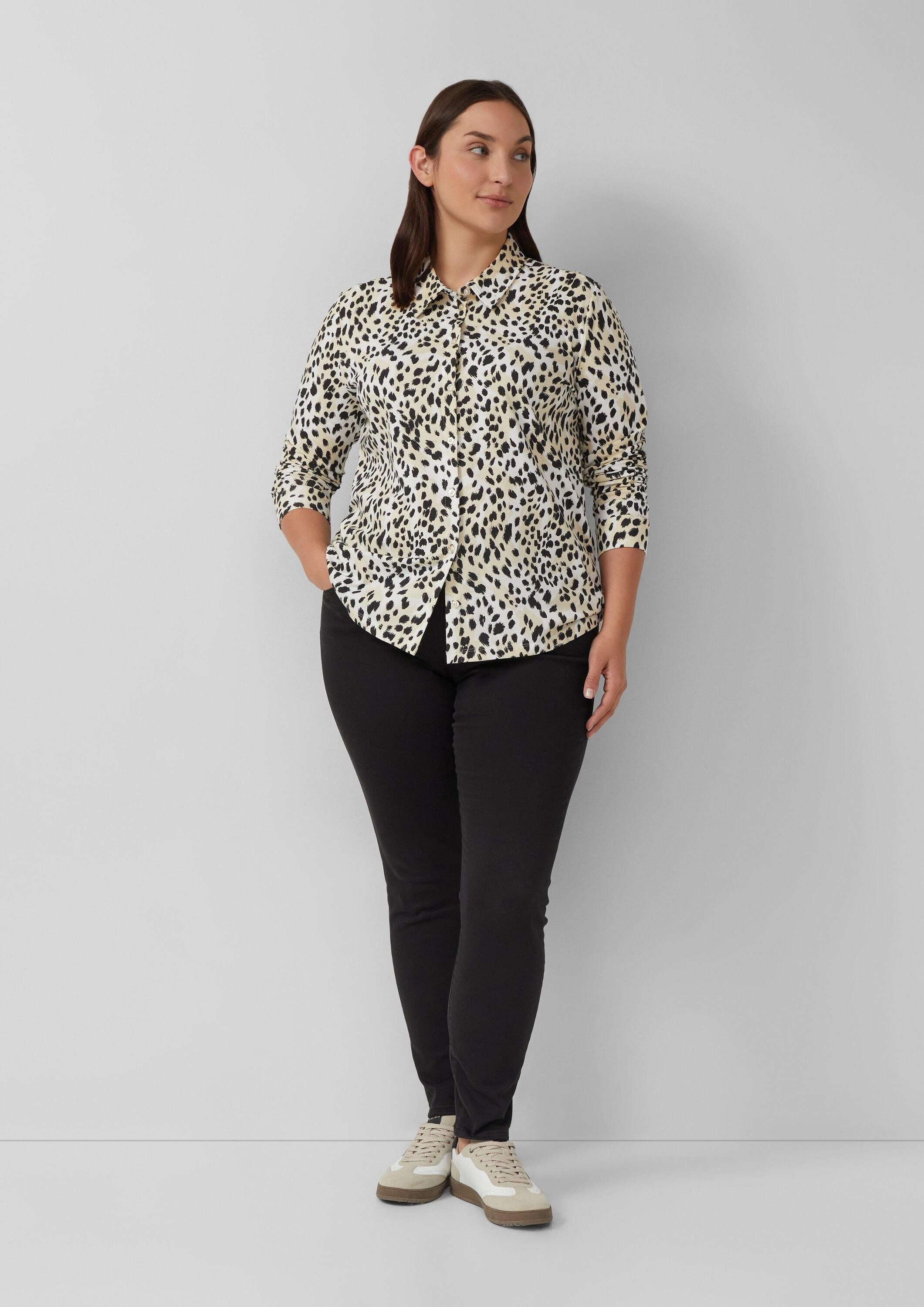 s.Oliver Langarmbluse T-Shirt Elastische Jerseybluse