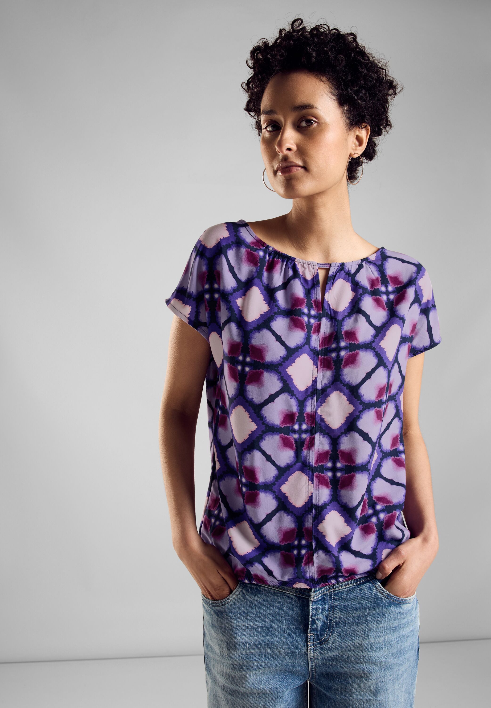 STREET ONE Shirttop mit All-Over Print günstig online kaufen
