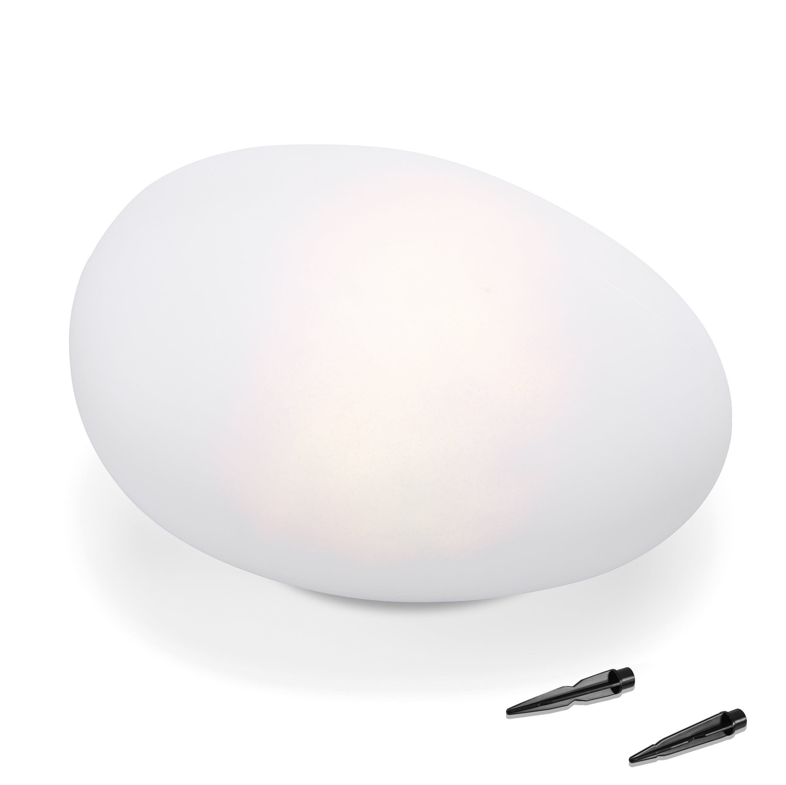 esotec LED Gartenleuchte Solar Steinleuchte Smart Stone 7 Leuchtfarben Farbwechsel 106102, Dauerlicht, Farb-Wechsellicht, automatisches Einschalten bei Dämmerung, LED fest integriert, warmweiß, kaltweiß, tageslichtweiß