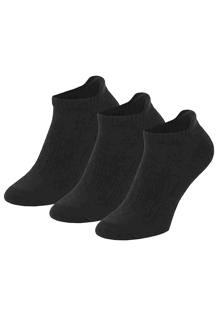 Sneakersocken Unisex Sport 3er Pack kurz Schwarz oder Weiß Socken