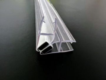 Kristhal Dusch- & Baddesign Duschdichtung Tür-Magnetdichtung 90°, mit Magnetstreifen für Duschglastür, L: 200 cm, für Glasstärke 6 oder 8 mm (Auswahl bei Ausführung erforderlich)