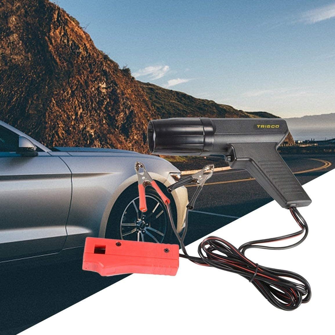 Trisco Kfz-Diagnosegerät Stroboskoplampe Zündzeitpunkteinstellpistole 10000 RPM Induktiv