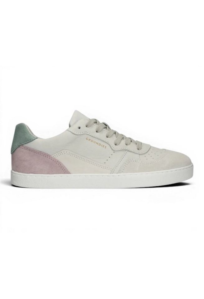 GROUNDIES Nova (Zero Drop, Veloursleder) beige/pink Damen Sneaker
