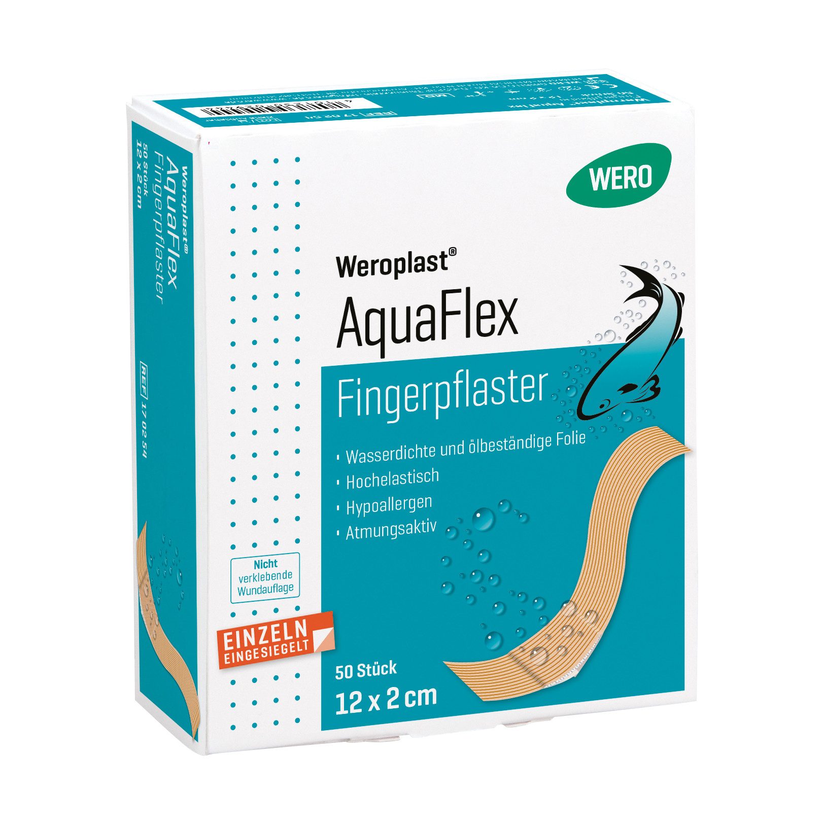 Weroplast® Wundpflaster AquaFlex Fingerpflaster (50 St), Fingerpflaster