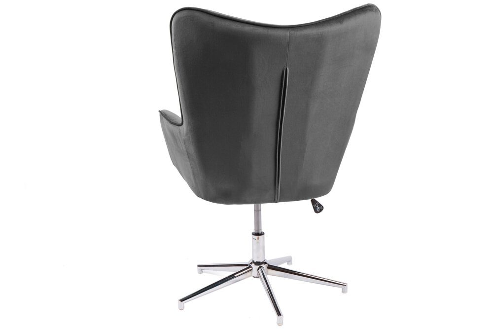 riess-ambiente Drehsessel MR. LOUNGER grau, mit Samt-Bezug