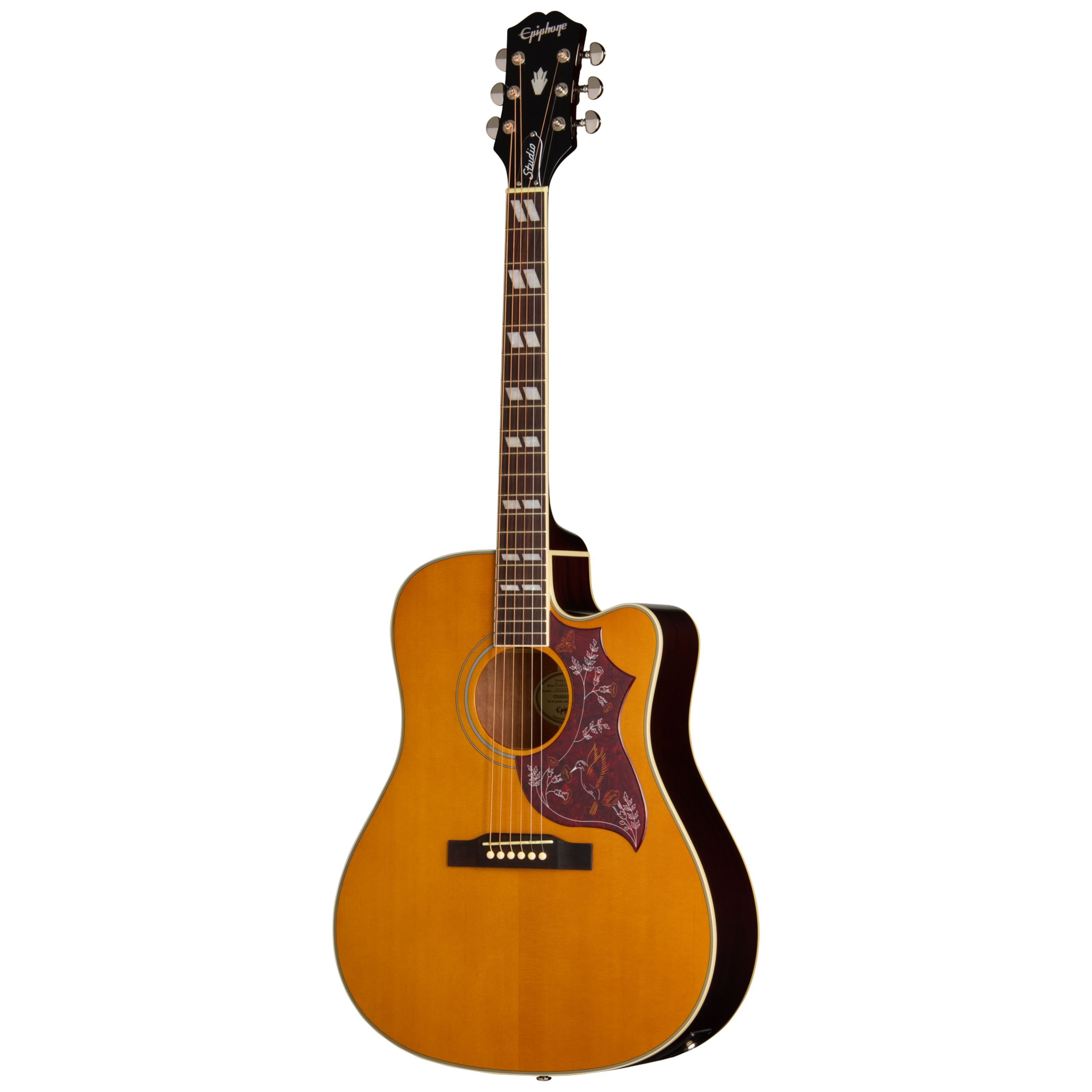 Epiphone Westerngitarre, Westerngitarren, Dreadnought Gitarren, Hummingbird Studio EC Natural - Westerngitarre