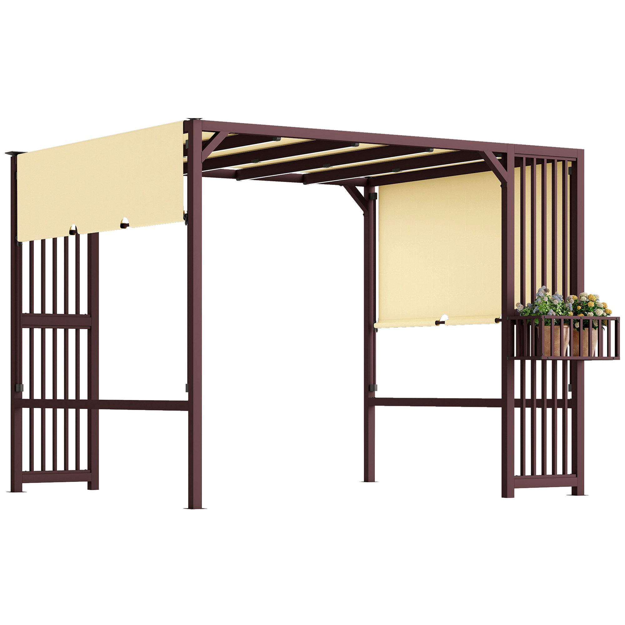 Outsunny Pavillon UV 30+, mit verstellbar günstig online kaufen